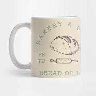 Bread of Life Bakery & Blog | Brown & Teal Mug